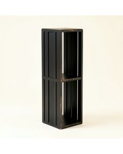 Bay Bluff Narrow Cubby Tower - Black (synthetic illustration; no displayed measurements)