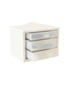 Heath Bluff Small-Parts Storage Drawer Cabinet - White