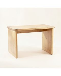 Pine Arc Writing Desk - Beige (synthetic illustration; no displayed measurements)