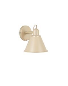 Clay Dell Wall Sconce Mounted On A Plain Wall - Beige