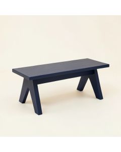 Summit Bend Indoor Bench - Navy (synthetic illustration; no displayed measurements)