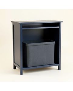Moss Dell Freestanding Pull-Out Hamper Cabinet - Navy (synthetic illustration; no displayed measurements)