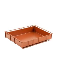 Summit Field Empty Under-Desk Cable Tray - Terracotta (synthetic illustration; no displayed measurements)