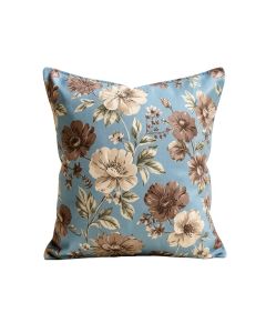 Polla Cotton Floral Throw Pillow (synthetic illustration; no displayed measurements)