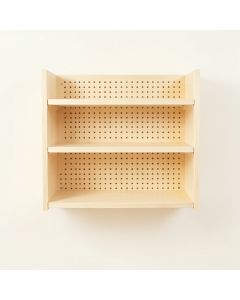 Flint Bridge Empty Wall-Mounted Tool Organizer Panel - Ivory (synthetic illustration; no displayed measurements)