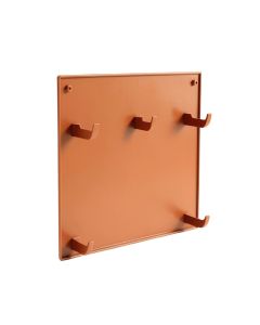 Birch Crossing Empty Wall-Mounted Tool Organizer Panel - Terracotta (synthetic illustration; no displayed measurements)