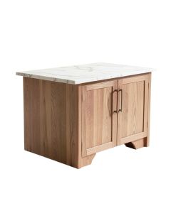 Abigale Kitchen Island Set With Marble Top