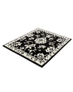 Frampton Tufted Wool Black/White Area Rug
