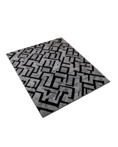 Umbria Geometric Gray/Black Rug (synthetic illustration; no displayed measurements)