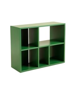 Maple Dell Desktop Shelving Unit - Green (synthetic illustration; no displayed measurements)