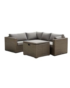 Modern Style Outdoor Furniture Sofa Set With Large Storage Box (synthetic illustration; no displayed measurements)