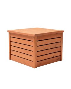 Laurel Arc Closed Outdoor Storage Box - Terracotta