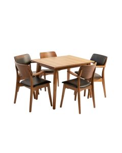 Watkin Mid-Century Modern 5 Piece Breakfast Dining Set