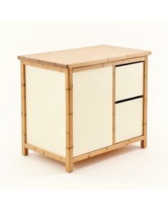 Sage Branch Freestanding Laundry Folding Counter - Cream (synthetic illustration; no displayed measurements)