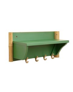Aspen Bluff Wall-Mounted Entryway Organizer Shelf - Green