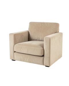 Holly Branch Upholstered Armchair - Beige (synthetic illustration; no displayed measurements)