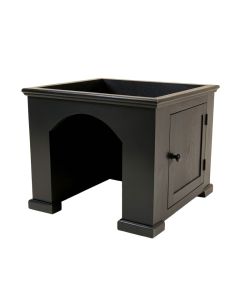 Dune Dell Empty Furniture-Style Litter Enclosure - Black (synthetic illustration; no displayed measurements)