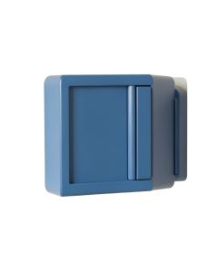Clay Edge Wall-Mounted Entry Cabinet - Blue