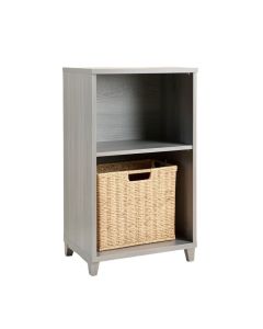Reed Canyon Freestanding Pull-Out Hamper Cabinet - Gray