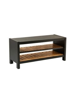 Olive Crest Shoe Storage Bench - Black (synthetic illustration; no displayed measurements)