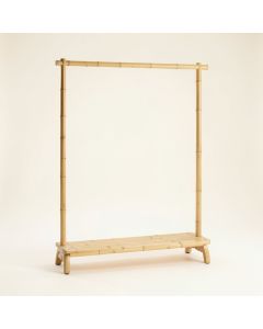 Laurel Arc Empty Garment Rack - Beige (synthetic illustration; no displayed measurements)