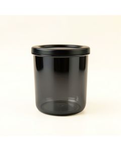 Olive Arc Storage Canister With Lid - Black (synthetic illustration; no displayed measurements)