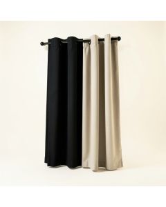 Helgha Solid Color Blackout Thermal Grommet Single Curtain Panel (synthetic illustration; no displayed measurements)