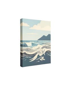 A Premium Ocean Breeze Graphic Art Print Multi-Piece Image On Wrapped Canvas