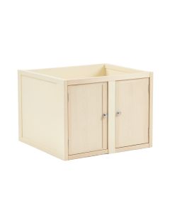 Birch Bluff Empty Furniture-Style Litter Enclosure - Cream (synthetic illustration; no displayed measurements)