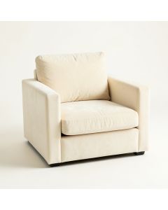 Willow Crossing Upholstered Armchair - Cream (synthetic illustration; no displayed measurements)