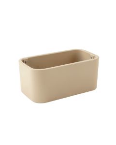 Wren Branch Empty Railing Planter With Integral Brackets - Beige (synthetic illustration; no displayed measurements)