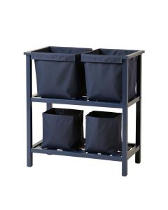 Linden Dale Laundry Sorting Station With Plain Removable Bags - Navy