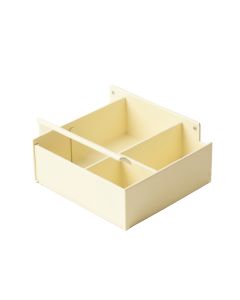Hazel Bend Empty Coffee-Station Organizer - Ivory (synthetic illustration; no displayed measurements)