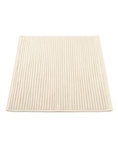 Ridge Arc Bath Mat - Cream (synthetic illustration; no displayed measurements)