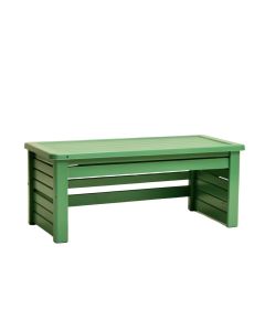 Fern Canyon Narrow Outdoor Storage Bench - Green (synthetic illustration; no displayed measurements)
