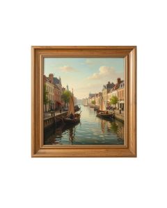 `` Regatta At Argenteuil 1874 '' By Pierre-Auguste Renoir Framed Painting Print On Wrapped Canvas