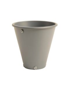 Olive Brook Empty Railing Planter With Integral Brackets - Gray (synthetic illustration; no displayed measurements)