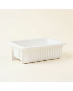 Sage Dale Empty Railing Planter With Integral Brackets - White (synthetic illustration; no displayed measurements)
