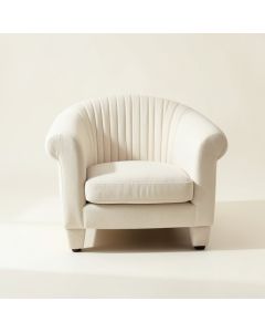 Lake Branch Upholstered Armchair - Ivory (synthetic illustration; no displayed measurements)