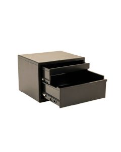 Wren Crest Small-Parts Storage Drawer Cabinet - Black (synthetic illustration; no displayed measurements)