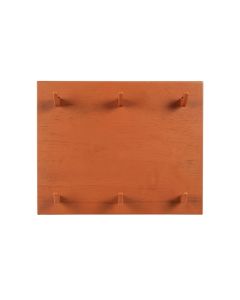 Oak Bluff Empty Wall-Mounted Tool Organizer Panel - Terracotta (synthetic illustration; no displayed measurements)