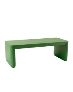 Clay Edge Indoor Bench - Green (synthetic illustration; no displayed measurements)