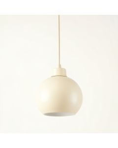 Alder Dale Pendant Light Suspended From One Plain Cable - Ivory (synthetic illustration; no displayed measurements)