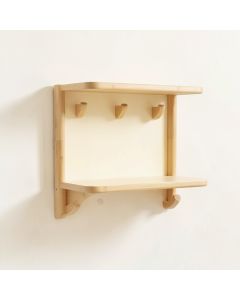 Briar Crossing Wall-Mounted Entryway Organizer Shelf - Cream (synthetic illustration; no displayed measurements)