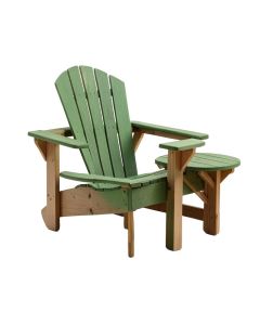 Strasburg Solid Wood Rocking Adirondack Chair With Table
