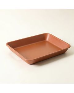 River Arc Serving Tray - Terracotta (synthetic illustration; no displayed measurements)