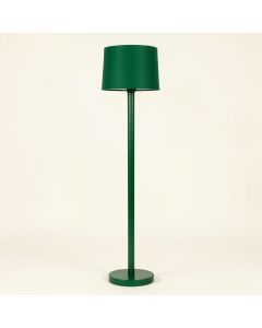 Aspen Crossing Floor Lamp With A Plain Fabric Shade - Green (synthetic illustration; no displayed measurements)