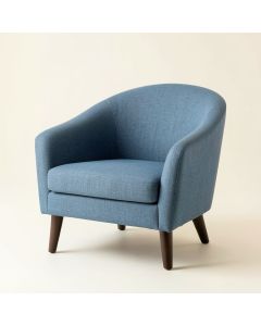 Meadow Bluff Upholstered Armchair - Blue (synthetic illustration; no displayed measurements)