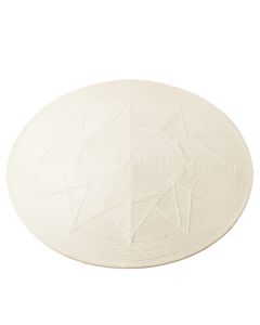 Juniper Branch Round Area Rug - Cream (synthetic illustration; no displayed measurements)