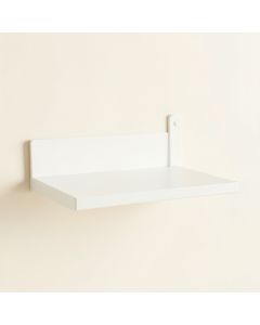 Hazel Bend Wall-Mounted Shelf - White (synthetic illustration; no displayed measurements)